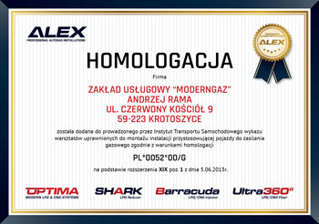 Certyfikat Lpgtech